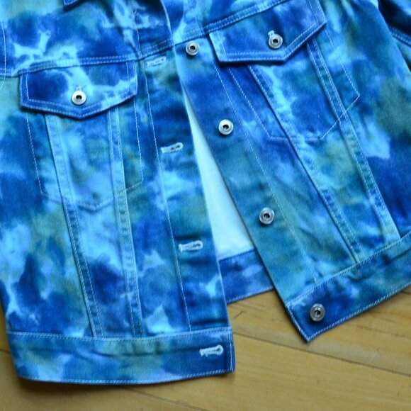 3.1 Phillip Lim Tie-Dye Denim Jacket Size 0 - Picture 10 of 13